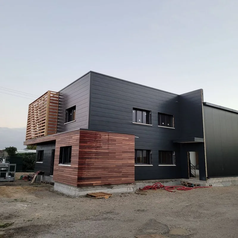 Extension Bois réalisée par AS AM 16, constructeur ossature bois en Charente