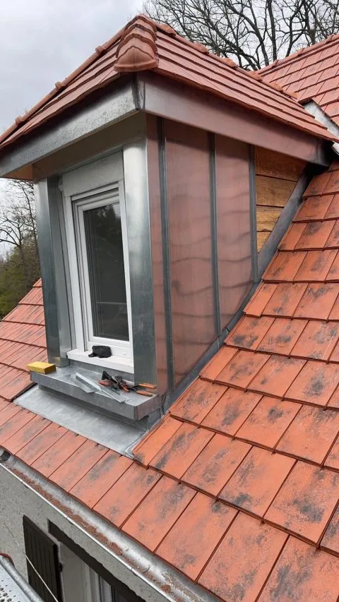 Réalisation en zinc de AS AM 16, couvreur / zingueur en Charente