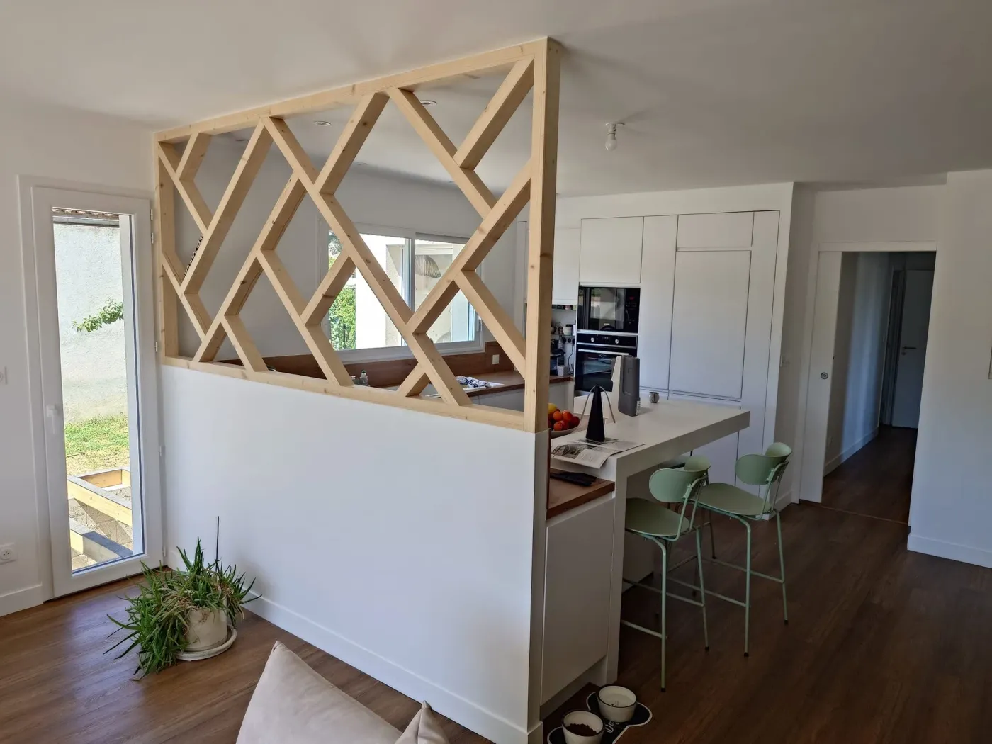 Claustra réalisé sur mesure par Ambiance Cuisine - Cuisiniste et agenceur en Charente