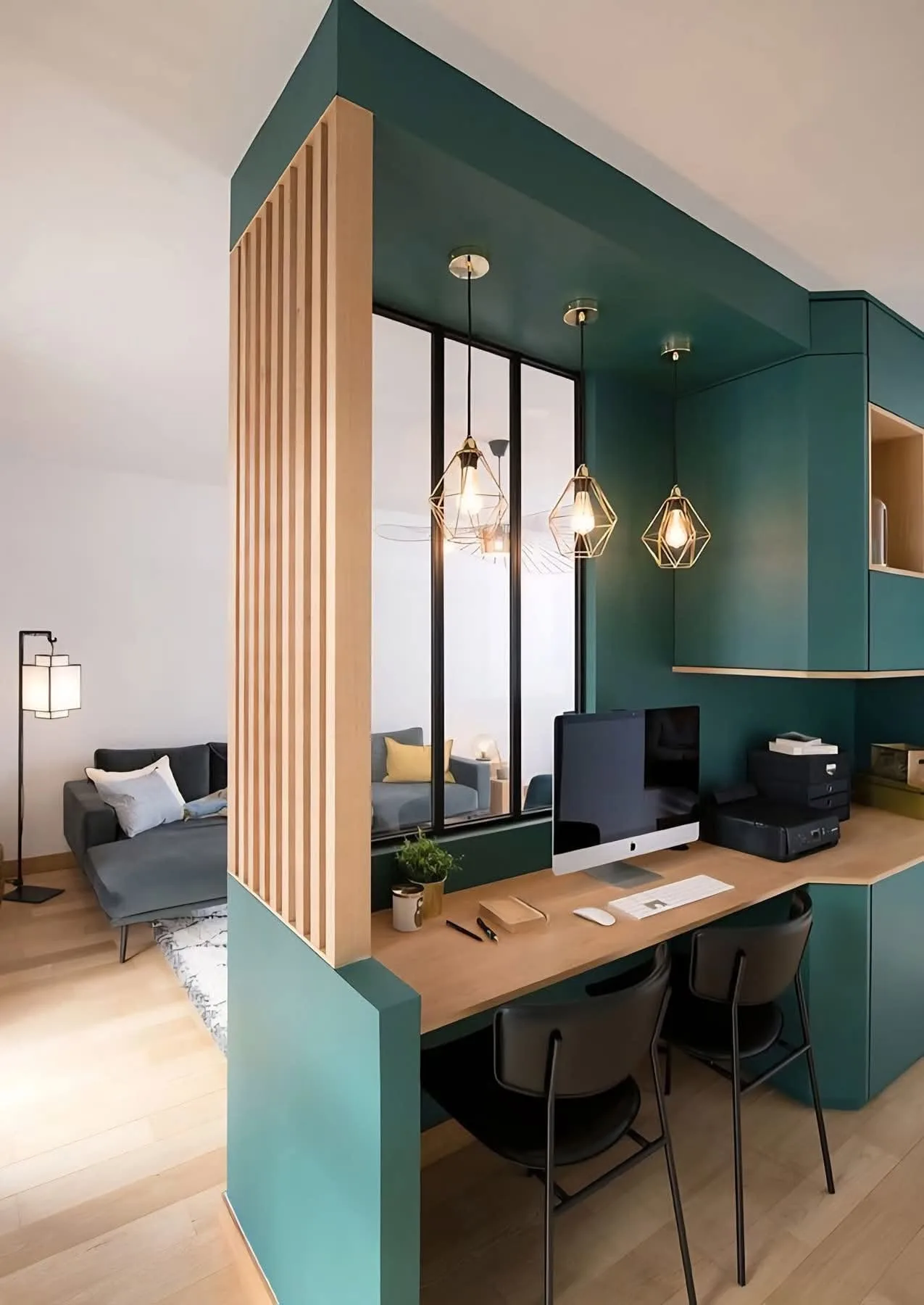 Bureau réalisé par Ambiance Cuisine, agencement sur mesure - Cuisiniste et agenceur sur mesure en Charente