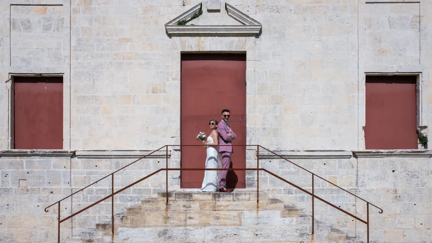 Photo réalisée par Lorrie VALLIER Photographe, lors d'un mariage, mise en scène - Photographe en Charente