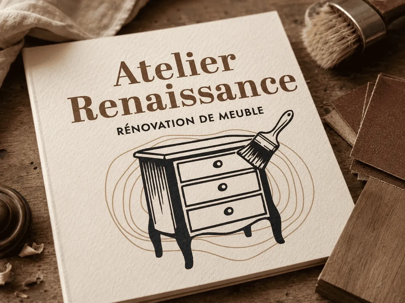 Découvrez la légère refonte du logo d’Atelier Renaissance, spécialiste de la rénovation de meubles, réalisée par Lulu Communication.