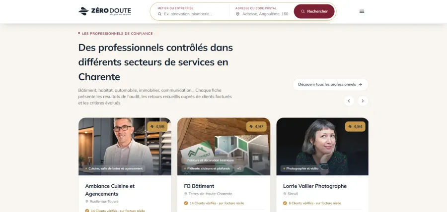 Tous les professionnels disent être sérieux. Alors qu’est-ce qu’on regarde concrètement avant de choisir ?